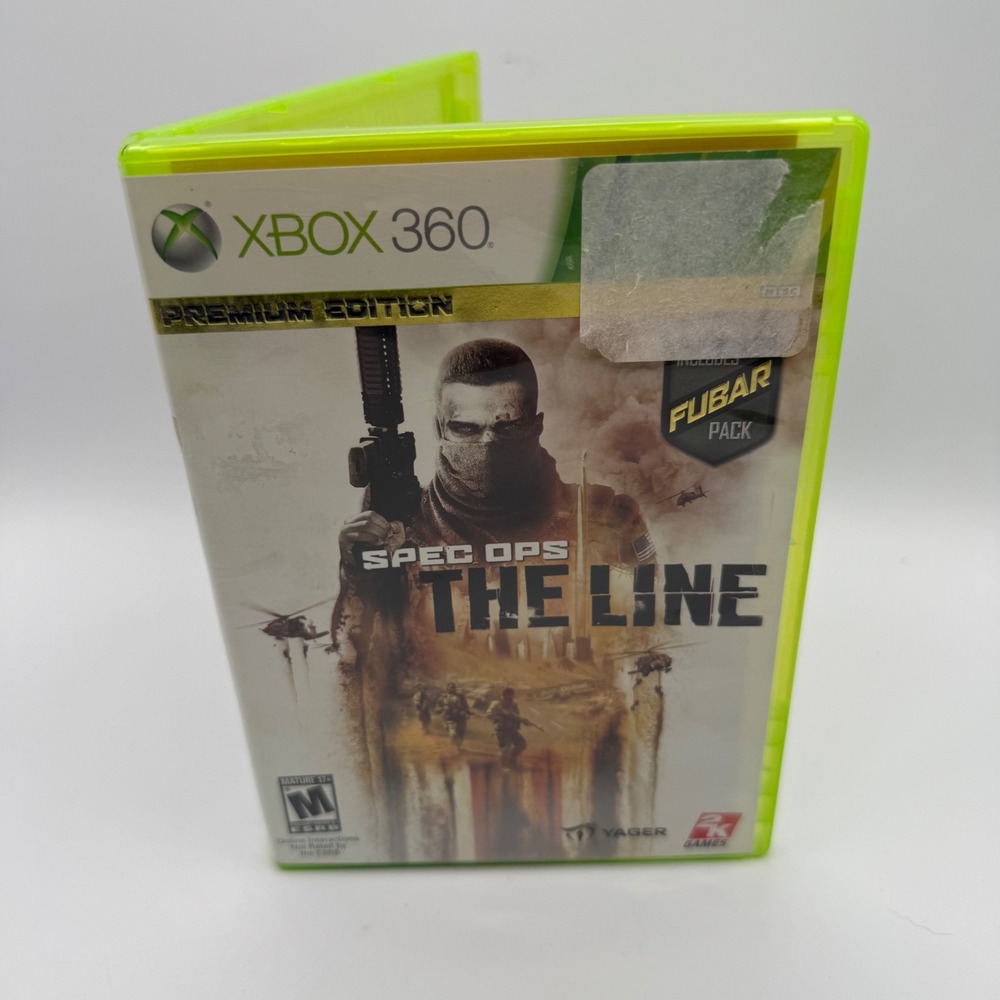 2K Games Spec Ops The Line Xbox 360 Size One Green TESTED Premium FUBAR Pack